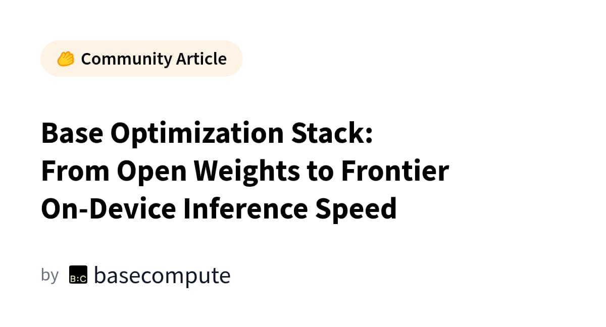 Hugging Face Launches Base Optimization Stack for Faster Inference