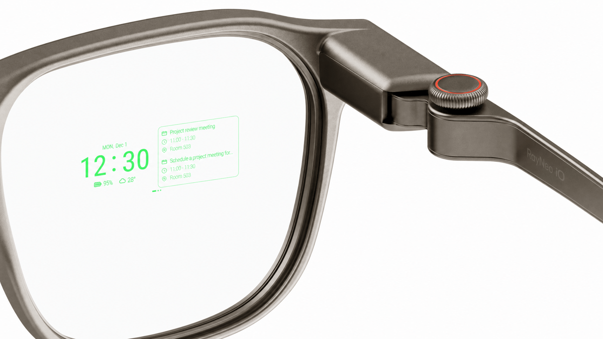 RayNeo AI Glasses Use Text Overlays Without Camera