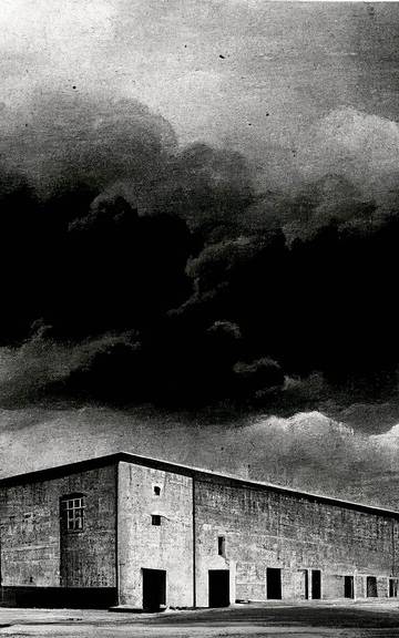 Midjourney: 25 variations of an industrial warehouse