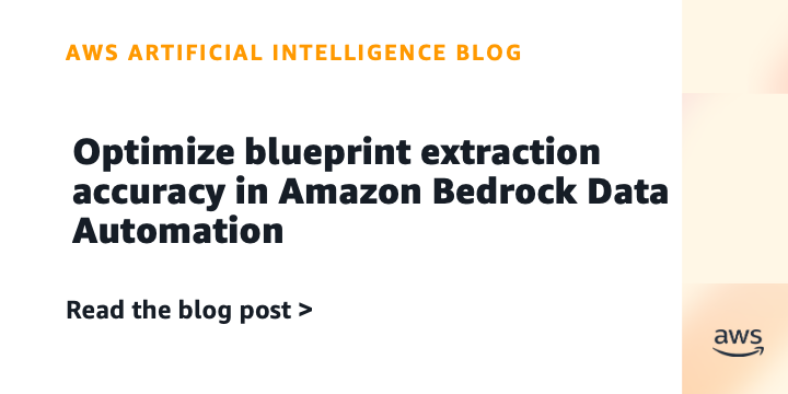 Amazon Bedrock Introduces Blueprint Instruction Optimization