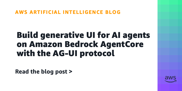 Amazon Introduces AG-UI Protocol for AI Agent Interactions