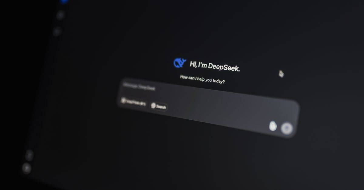 Close-up of an AI-driven chat interface on a computer screen, showcasing modern AI technology.