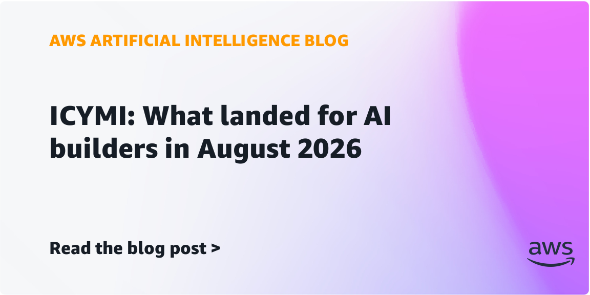 AWS Unveils New AI Tools for Developers in August 2026