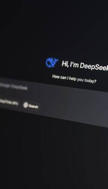 Close-up of an AI-driven chat interface on a computer screen, showcasing modern AI technology.