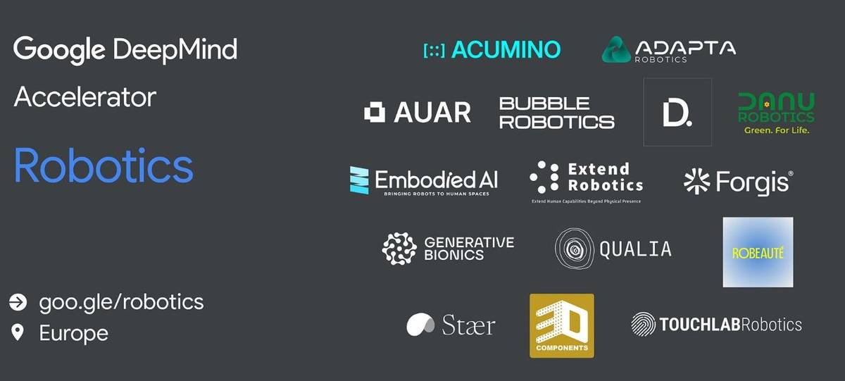 Google DeepMind Launches Robotics Accelerator for European Startups