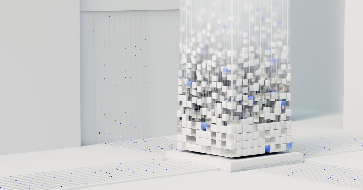 Abstract 3D render visualizing artificial intelligence and neural networks in digital form.