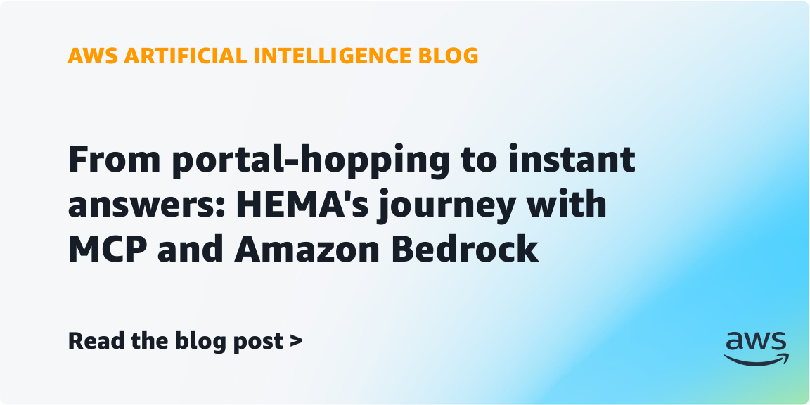 HEMA Uses Amazon Bedrock AgentCore to Build Internal AI Assistant