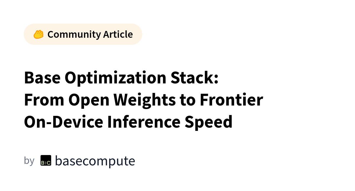 Hugging Face Launches Base Optimization Stack for Faster Inference