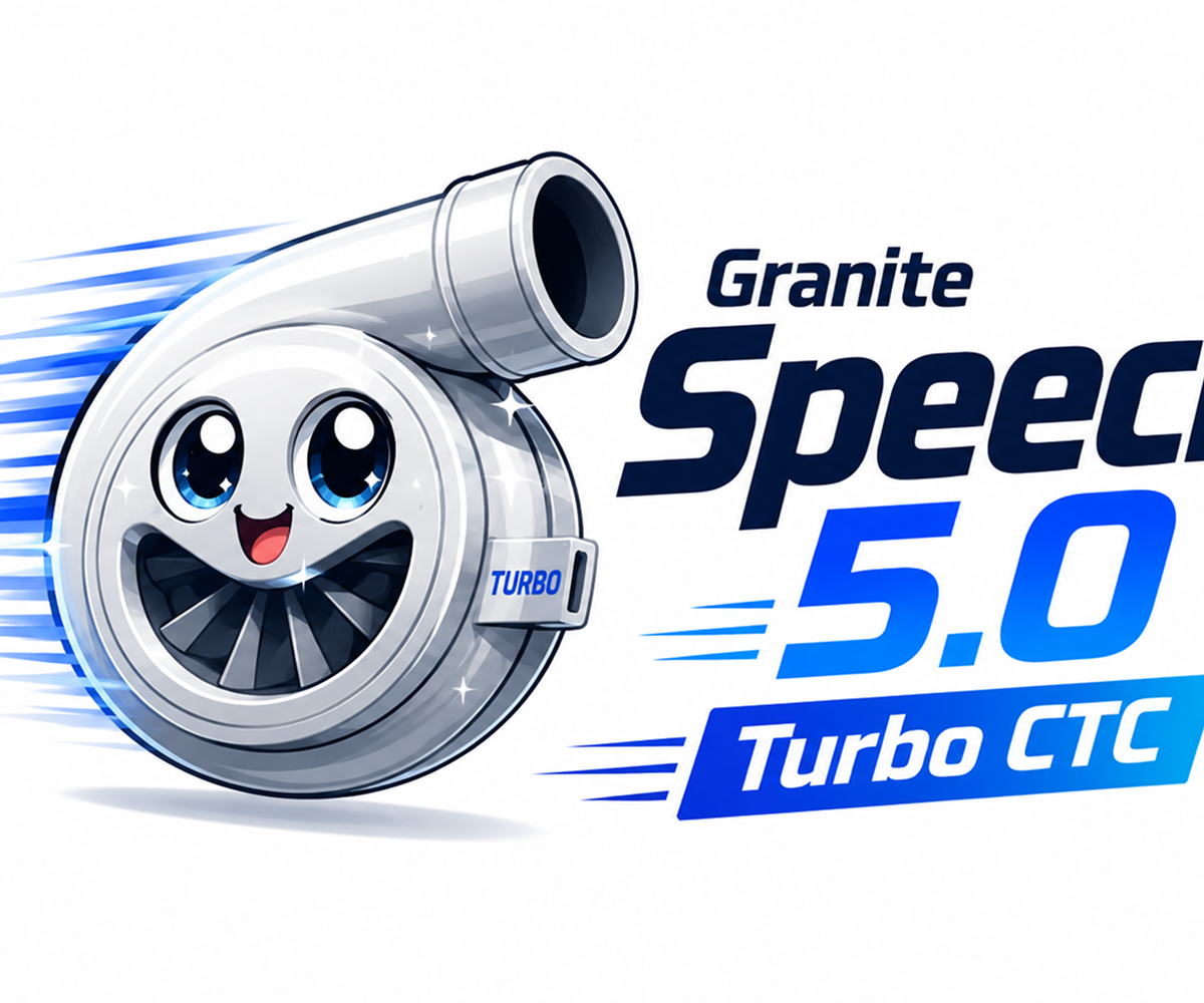 IBM Announces Granite Speech 5.0 TurboCTC Models