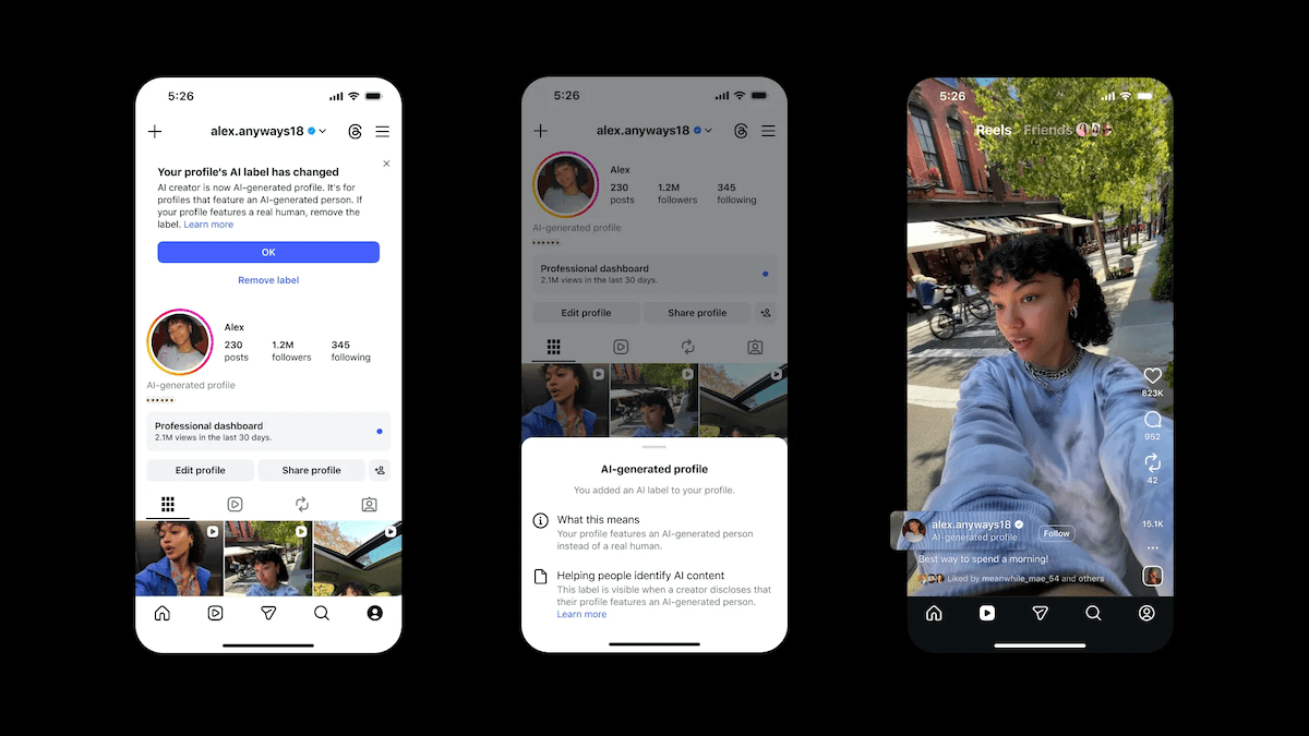 Instagram Restricts Reach of Undisclosed AI Profiles
