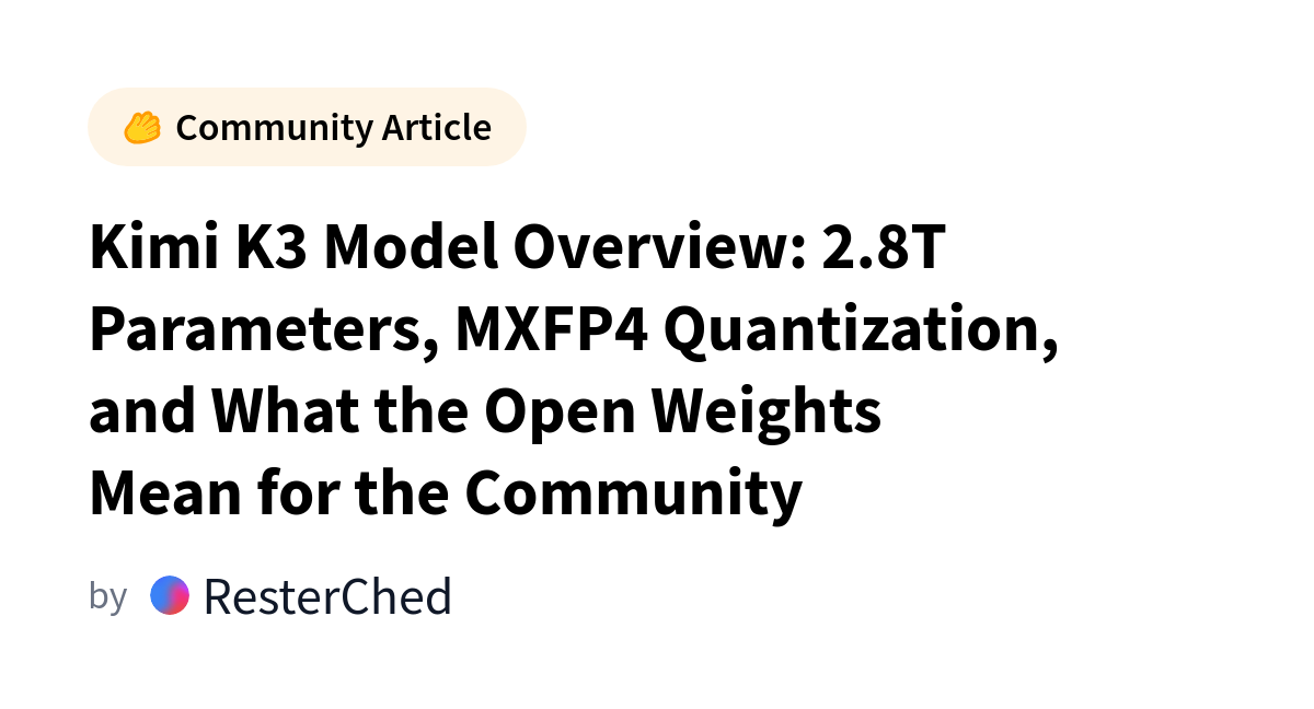 Moonshot AI Releases Kimi K3 Model with 2.8T Parameters