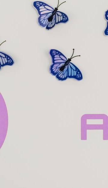 Surreal AI conceptual art featuring butterflies and a human head silhouette in a minimalistic style.