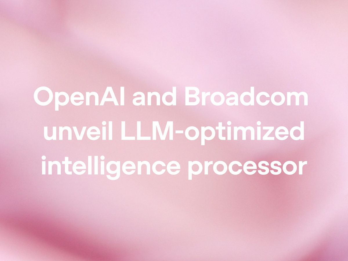 OpenAI and Broadcom Unveil Jalapeño Inference Chip