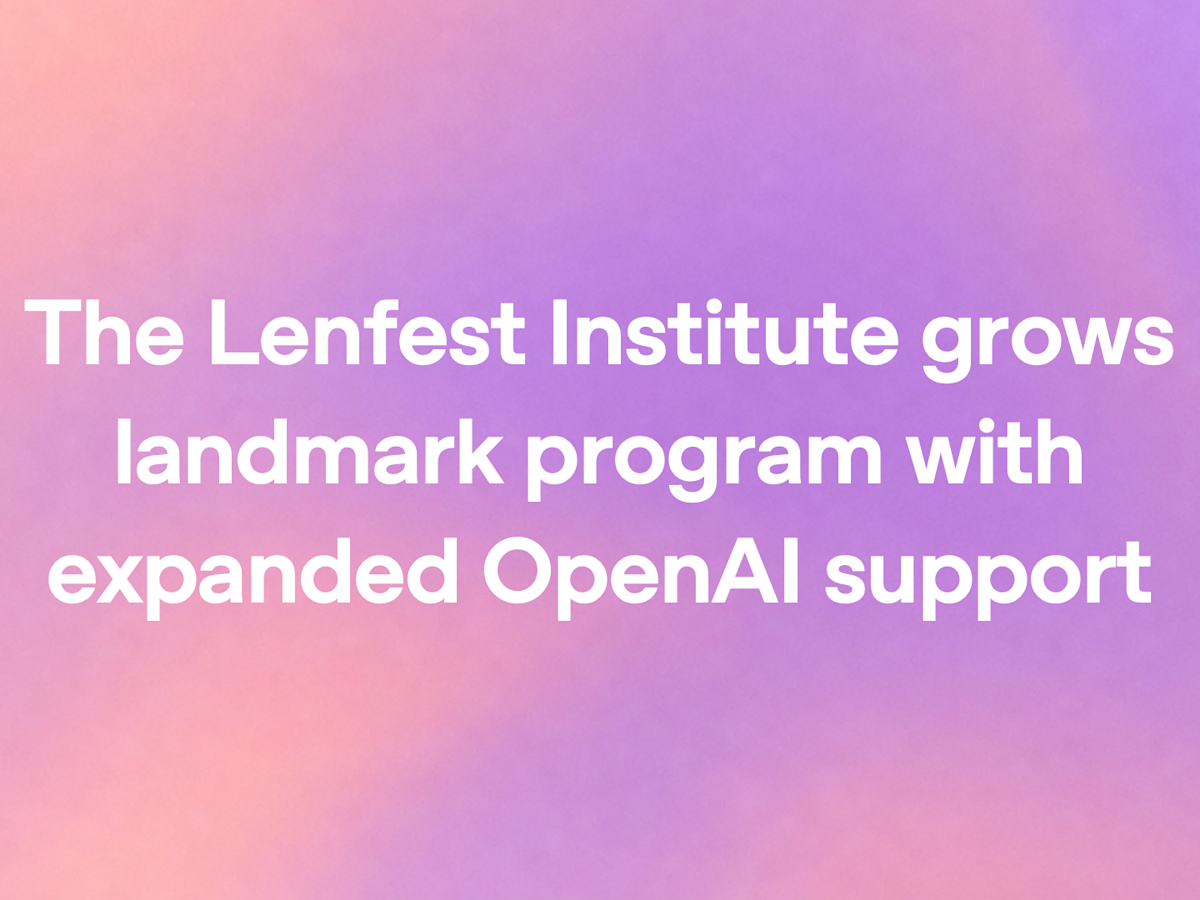 OpenAI Expands Lenfest AI Collaborative with $5M Boost