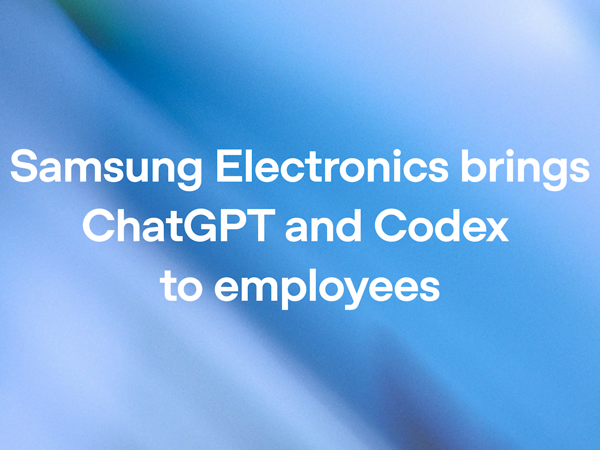 Samsung Electronics Deploys ChatGPT and Codex Globally