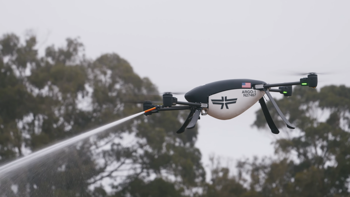 Seneca's firefighting drones test wildfire suppression in California
